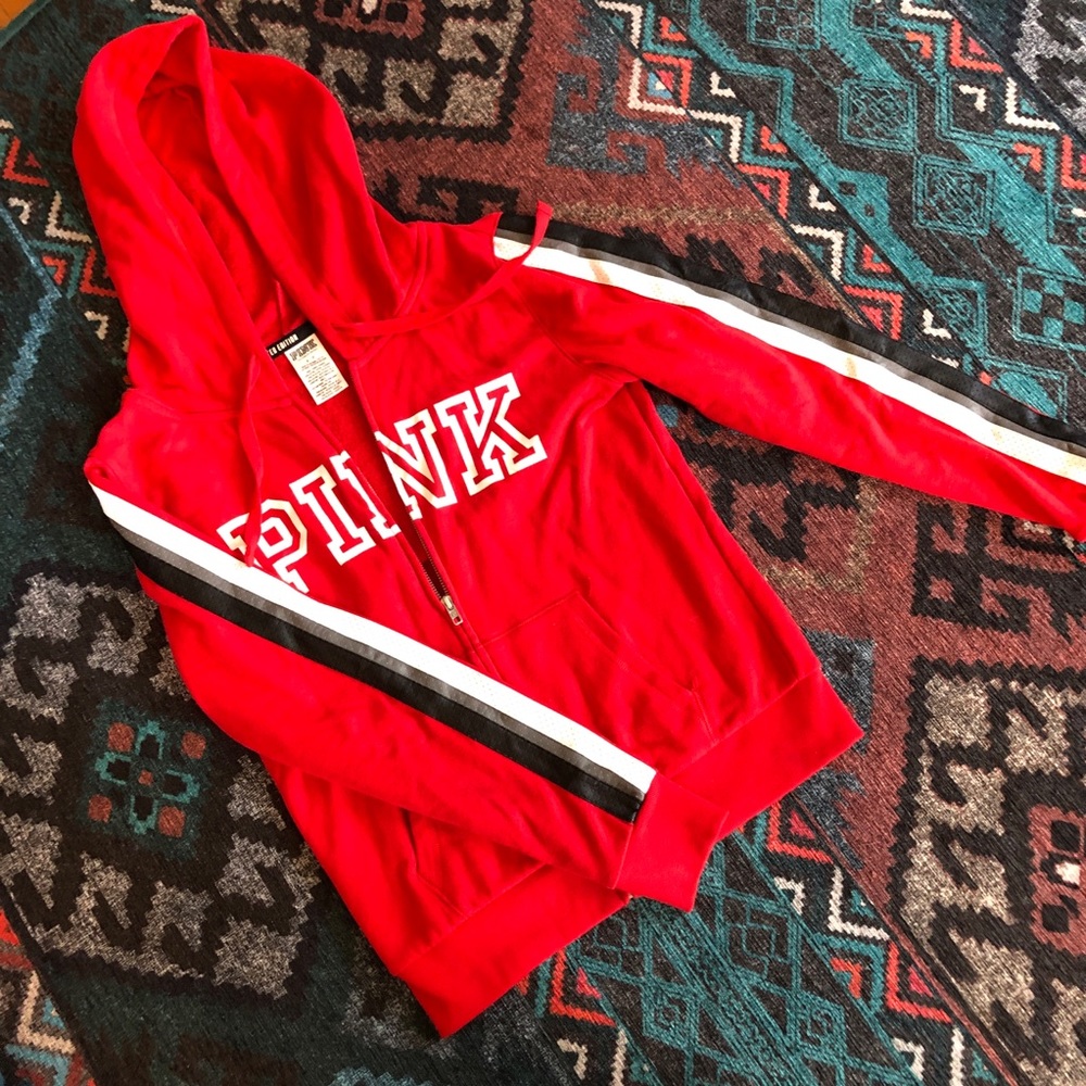 Victoria’s Secret Pink Retro Vibe zip front hoodie